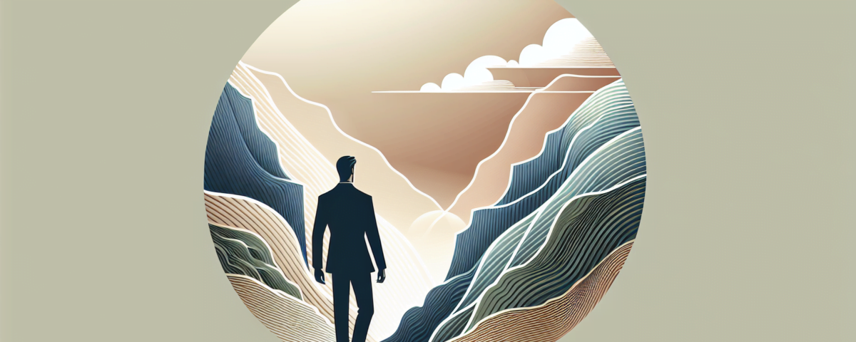 a wide, high-quality digital illustration ideal for a feature image in an article. The theme of the illustration is 'The Art of Single-Minded Pursuit: Unleashing Your Inner Maverick to Conquer One Dream at a Time.' The design should encapsulate a sleek, contemporary feel, but in a subtle manner by using soft, muted colors. It should reflect a minimalist and sophisticated aesthetic, making it perfect for a professional article header. There should be no text printed on the image.