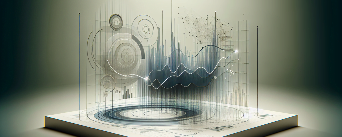 A digital illustration designed to serve as the main image for a professional article about data visualization. The image is wide and exudes a clean, minimalist and sophisticated aura, using a sleek, modern design. The background employs soft, muted colors, making it subtle yet effective. The overall look of the image should be perfect for a professional article header. Note, no text should be incorporated into the image.